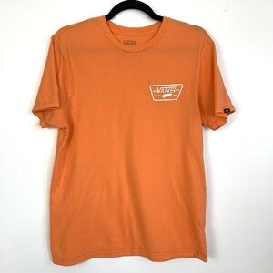 VANS Full Patch Melon Orange Graphic Tee Men's Medium Slim Fit